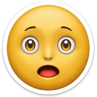 emoji looking to the left scared sticker