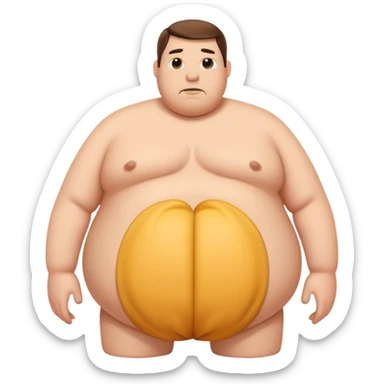 Skin Blue Inflation Stomach Huge Gigantic Colossal Max Massive Gigantamax Largest He's Swelling Up sticker