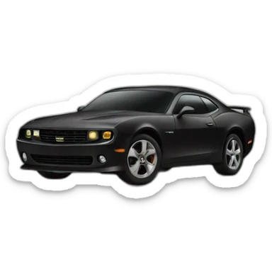 Black Car with lightning sticker