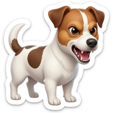 Jack russel en colère sticker