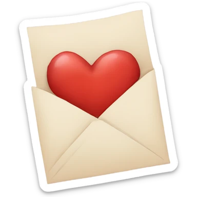 Love letter sticker
