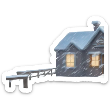 snow blizzard sticker