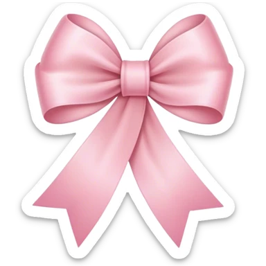 soft pink ribbon  sticker