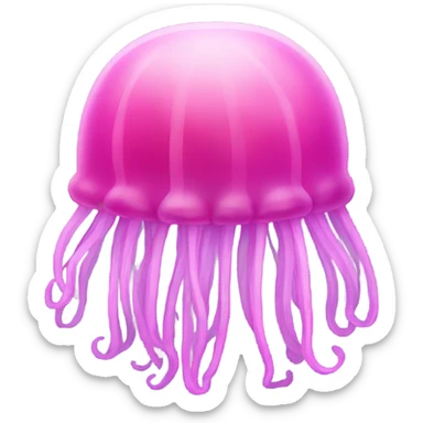 pink jellyfish sticker
