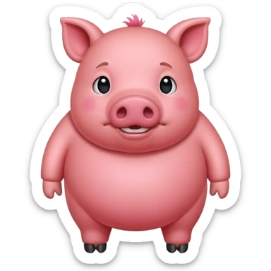 Cochon rouge  sticker