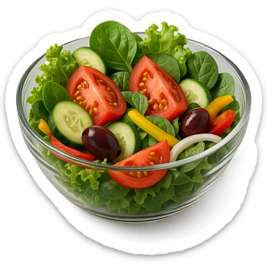 BOWL DI INSALATA,  iperrealistico 4k sticker