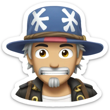 Chopper from one piece sticker