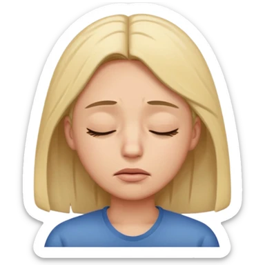 person crashing out sticker