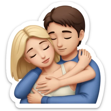 intimate moment between lovers sticker