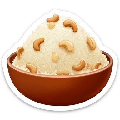 Sweet Pongal (Sakkarai Pongal) garnished with Cashews sticker