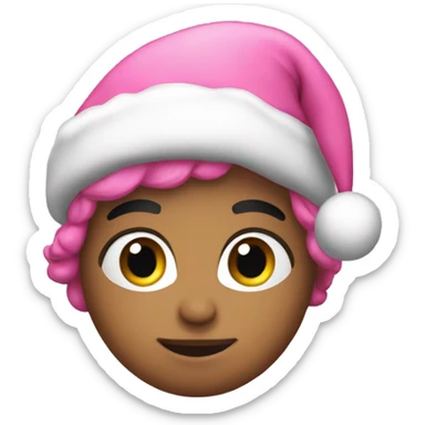 pink cristmas sticker