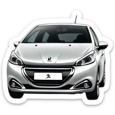 A peugeot 208 sticker