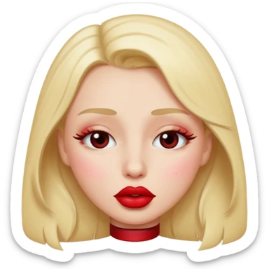 feeling cute and kissing with tear in eyes sticker