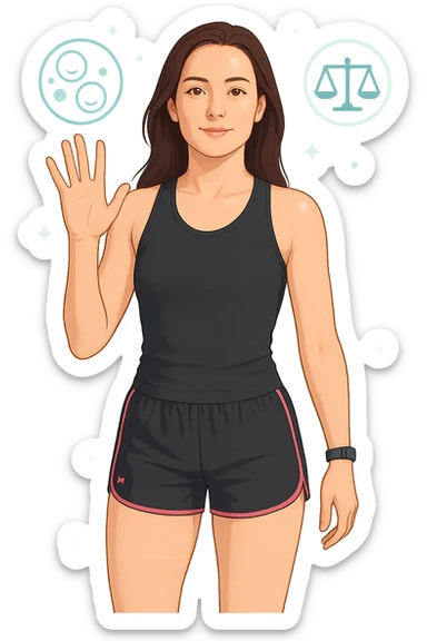 Donna senza cellulite grazie alla sua infiammazione sistemica bassa (fallo capire come vuoi) sticker