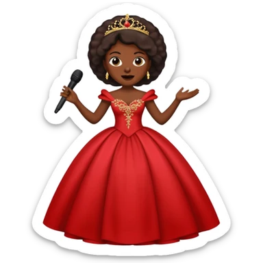 dar skin opera singer singing sticker