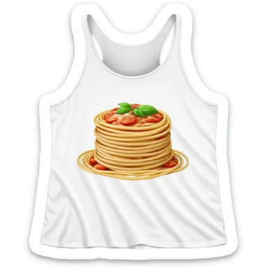 Spaghetti strap tank top sticker