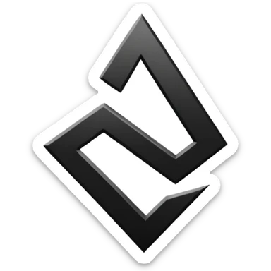 the classic fast forward emoji ⏩  in black and white sticker