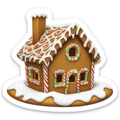 gingerbread house sticker