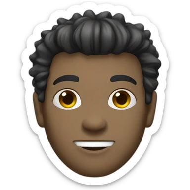 Punk male,dark hair, with white leather,tshirt sticker