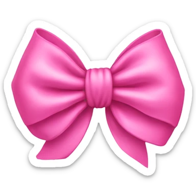 Pink bow sticker