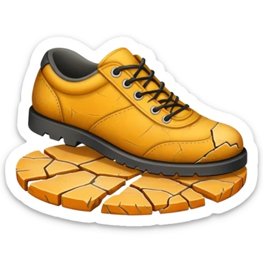 fractured sole sticker