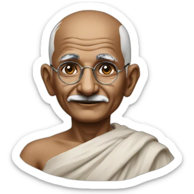 Mahatma gandhi sticker