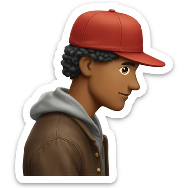 The Catcher in the Rye hat without the person sticker