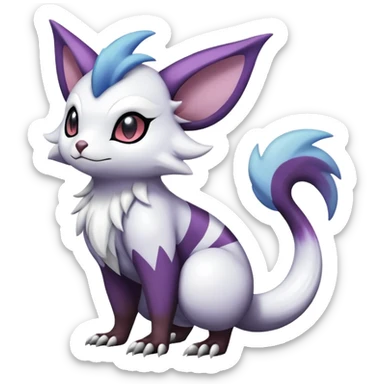 ShinyFurret-Absol-Noibat-Noivern-Hybrid (Full body) sticker