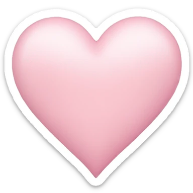 Pastel pink heart  sticker