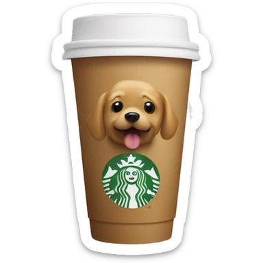 Starbucks cup that says "Boss Dog" sticker