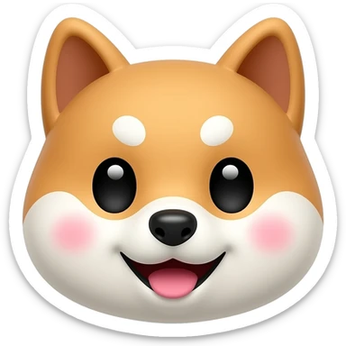 emoji shiba unu sticker