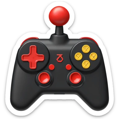 Retro joystick console sticker