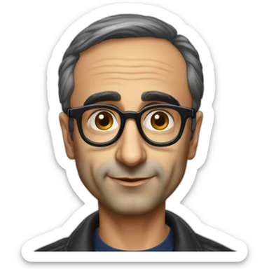 Eric Zemmour avec des lunettes de soleil sticker