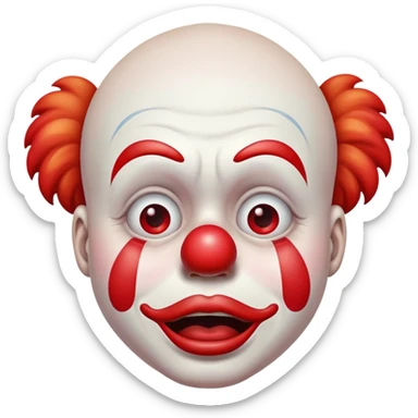 payaso llorando sticker