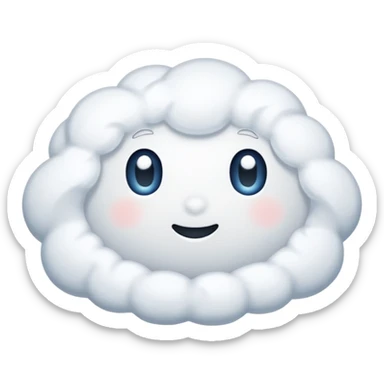 Snow on a floor  sticker