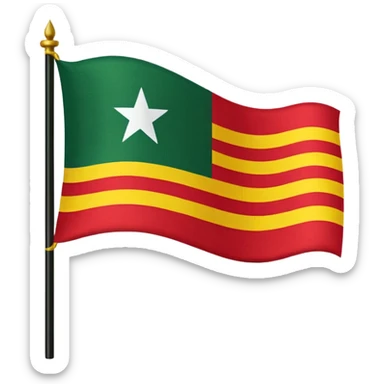 Black American heritage flag  sticker