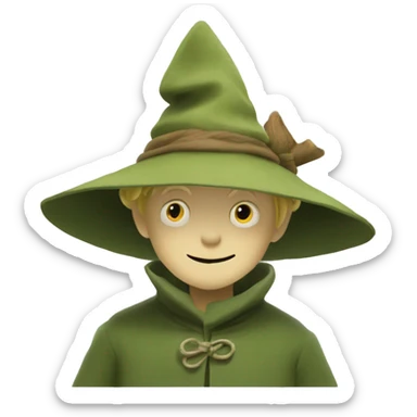 Snufkin from moomin valley sticker
