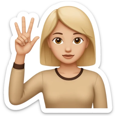 25 in sign language sticker