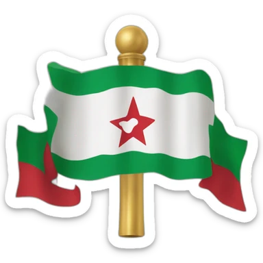 Drapeau algérien et marocain sticker