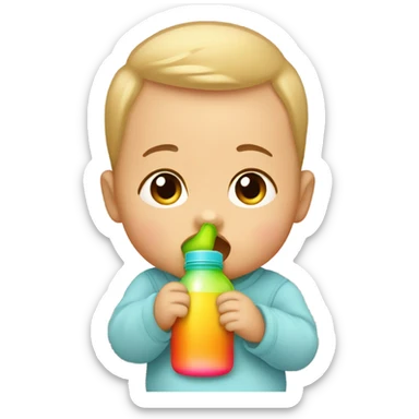 Baby drinking bottle  sticker