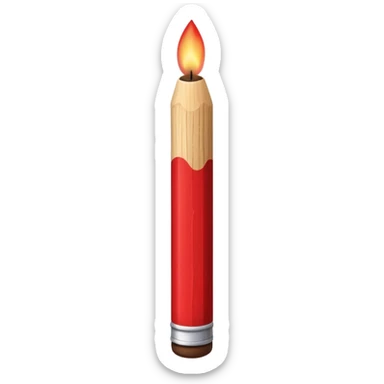 Matchstick sticker