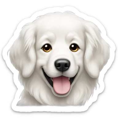 White English Retriever sticker