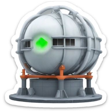 generate a image of antarctica energy core facility sticker
