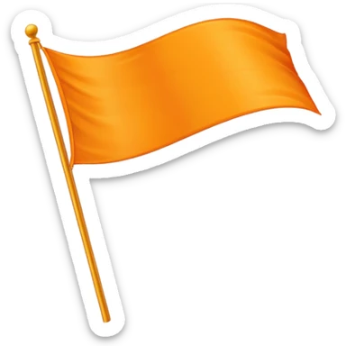 I want orange flag emoji represents hinduism sticker
