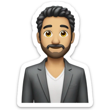 alex hormozi wearing a blazer sticker