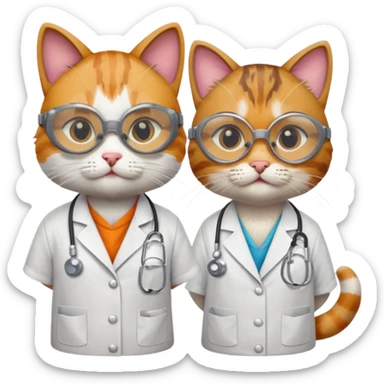 Chemist cats sticker