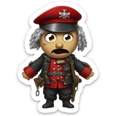 the red baron on the gallows from the game The Witcher 3 sticker