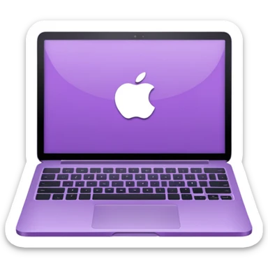 Light purple laptop sticker