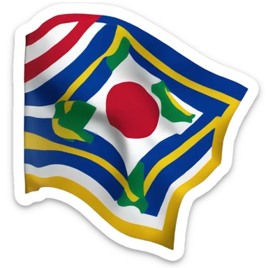 Flag of the Brazilian state Pará sticker