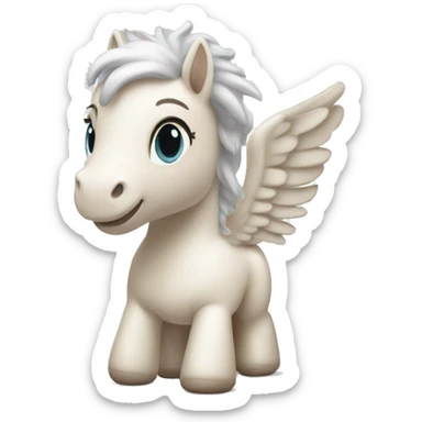 Crème Baby little Pegasus  sticker